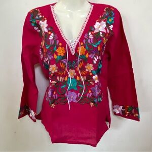Long Sleeves Mexican Blouse/ Blusa Mexicana